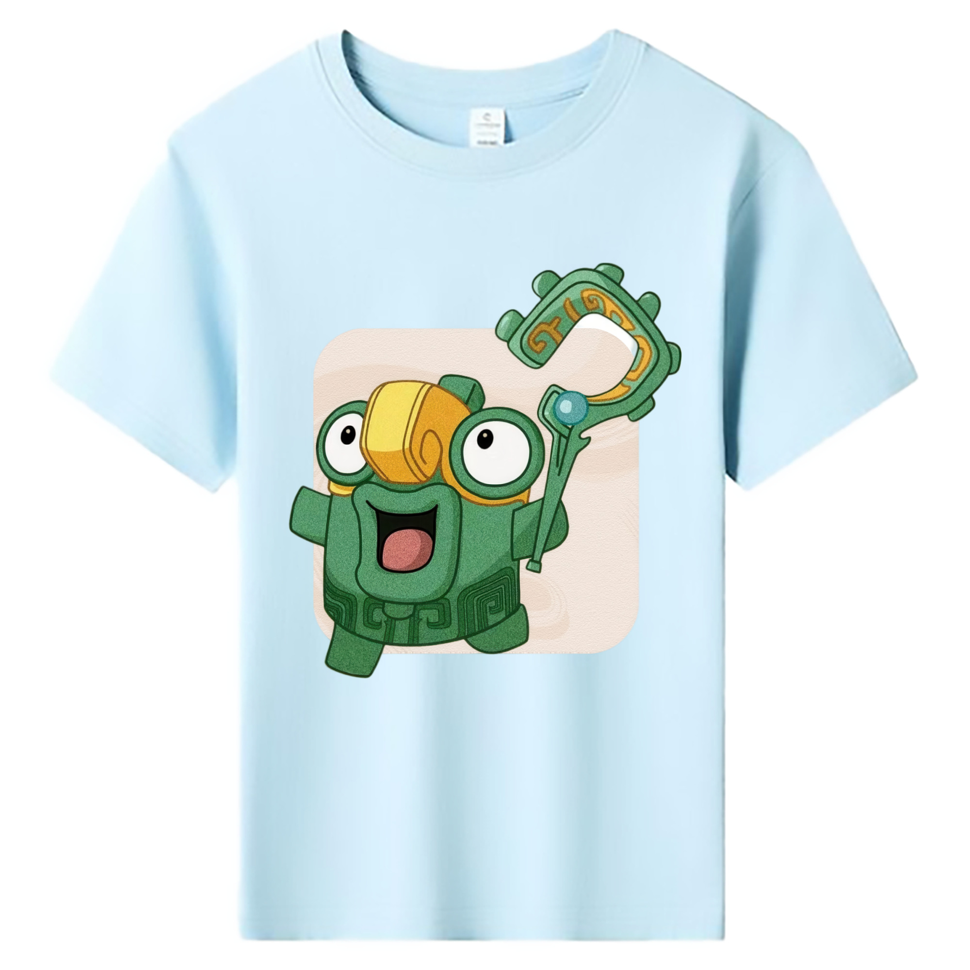 （画像用） Ne Zha 2 ナタ 魔童の大暴れ 綿100％キッズTシャツ（フロントプリント）